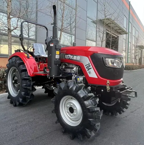 4WD 70HP Tracteur de jardin CE Tracteur de verger Petit tracteur agricole à quatre roues Tracteur de marche Mini tracteur pour machines agricoles